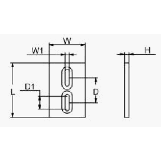diagram of Martyr Mini Diver Plate Anode - Aluminum