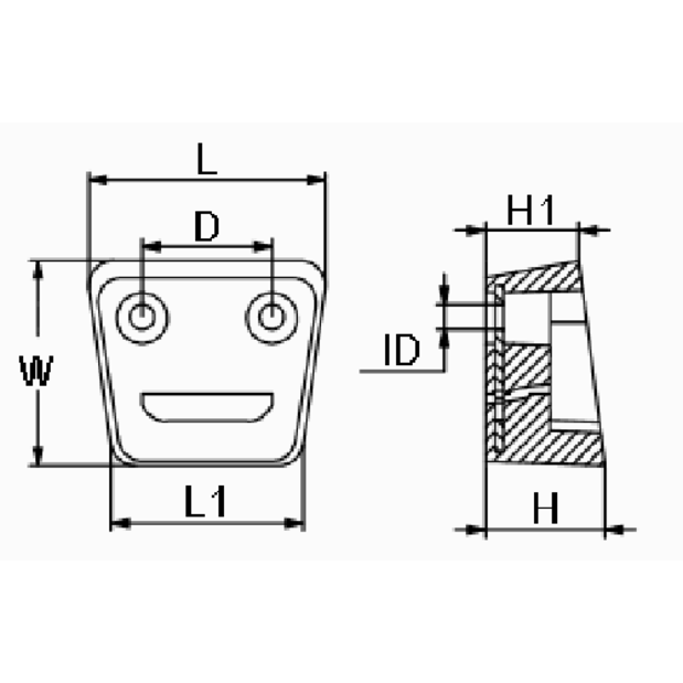 diagram of Martyr Volvo Penta SX Drive Plate Anode - Zinc