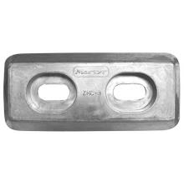 front view of Martyr ZHC3 Taiwan Style 6.25" Plate Anode - Aluminum