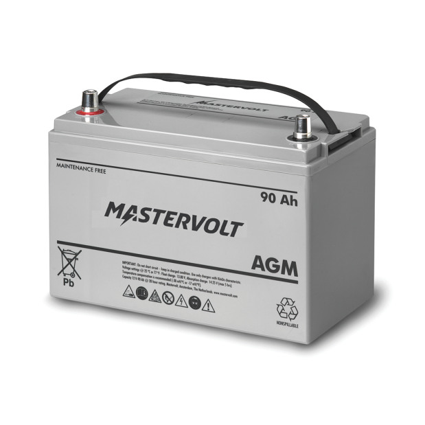 main view of MasterVolt Mastervolt 62000900 - Group 31 AGM Battery 12V 90 Ah Start/Deep Cycle
