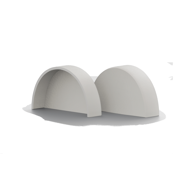 Bino 90 White End Cap of Tessilmare from Mate USA End Cap - for Bino 90 Commercial Bumper