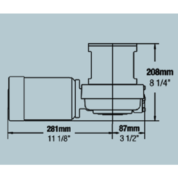 Diagram of Maxwell VC2500 12V Capstan - Winch Only