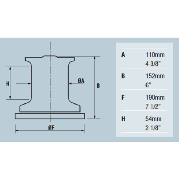 Diagram of Maxwell VC2500 12V Capstan - Winch Only 