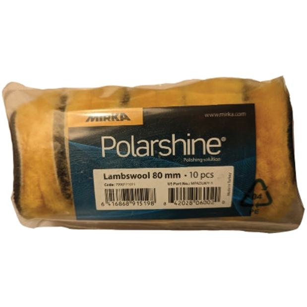 3" Lambswool Pro Yellow Polishing Buff Pads