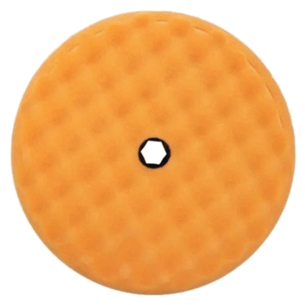 8" Foam Double Sided Cutting Waffle Buff Pad