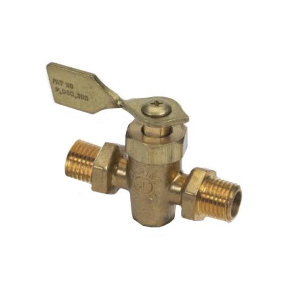 Moeller Fuel Valve - 1/4" NPTF Male / Male Shut-Off Valve