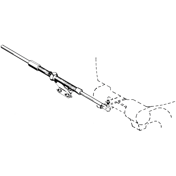 Morse Controls Front Hookup - Outboard Transom Mount