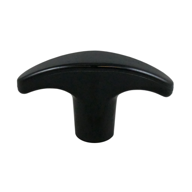side view of Morse Controls Utility Cable Replacement T Handle - 1/4" Threads