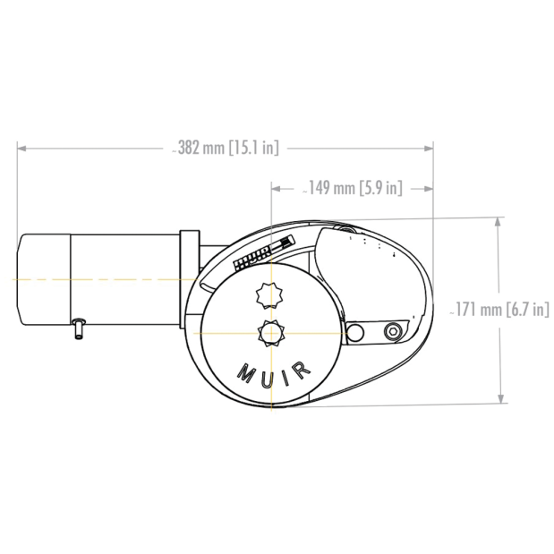 Storm VRC1250 SS Vertical Rope Chain Windlass with Capstan