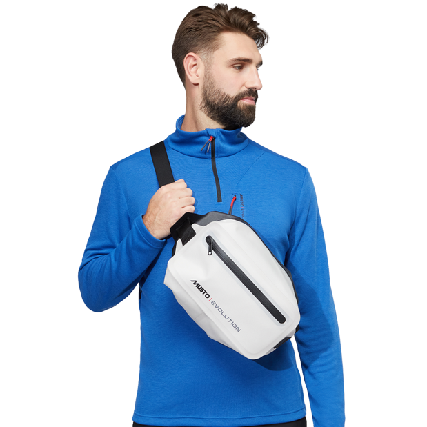 in use of Musto Evolution Dry Sling Bag