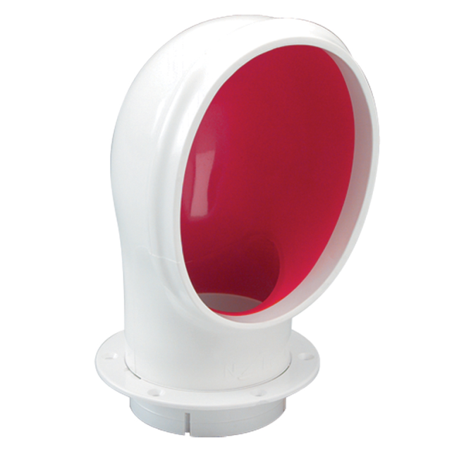 n10963 of Nicro Oval PVC Cowl Vent - with Deck Plate Mount