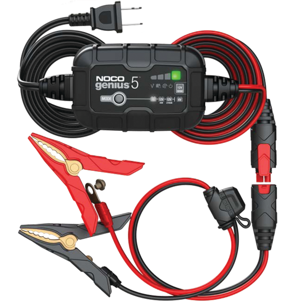 Genius 5 Battery Charger - 5A - 6/12V DC - 120Ah