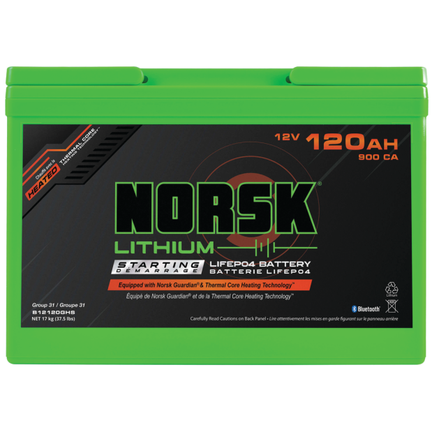 12V 120AH Heated Lithium Cranking Battery