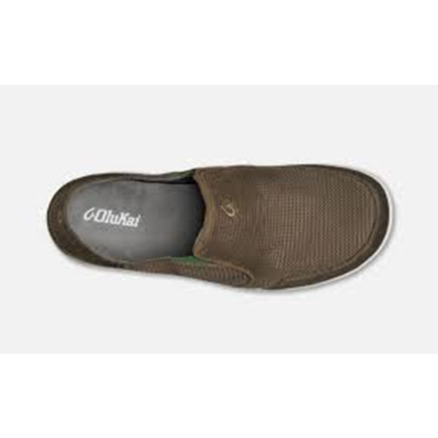 top of Olukai Men's Nohea Mesh Mustang-Lime Peel