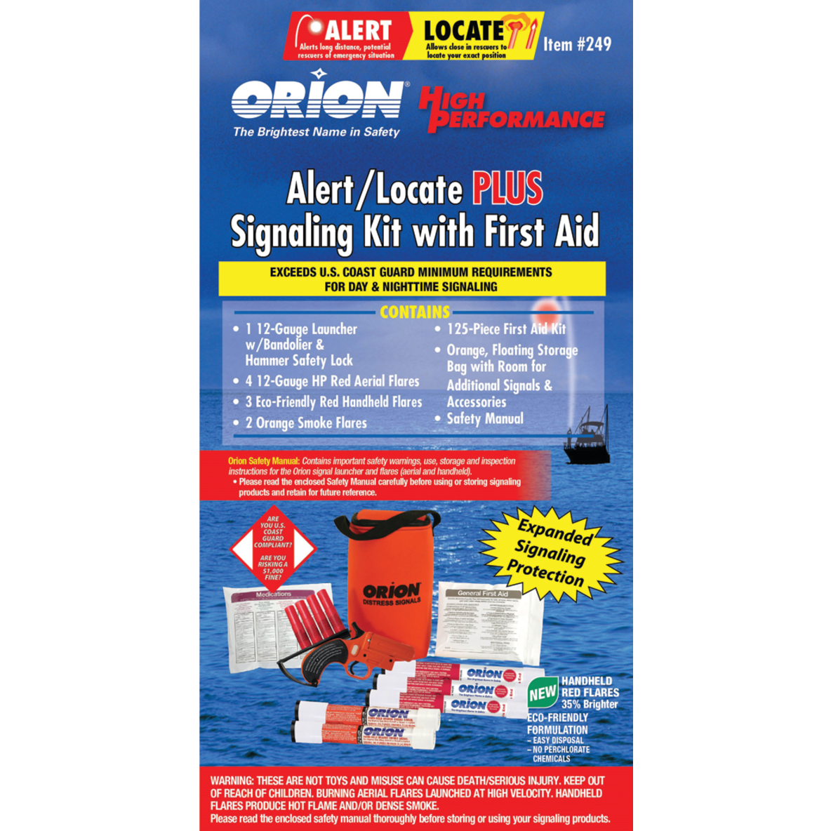 Coastal Alert/Locate Signal Kit with First Aid