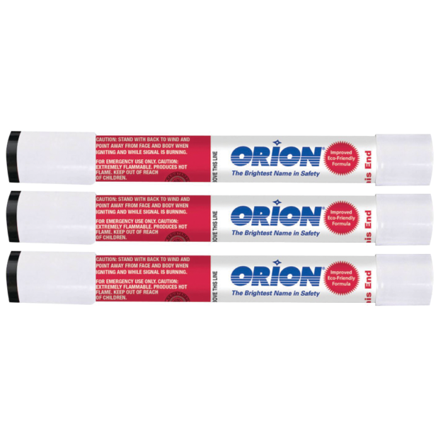Red Handheld Flares - 3 Pack
