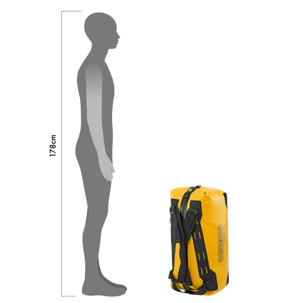 size of Ortlieb Duffel Bag 110L