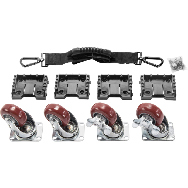 Pelican 0357 Cube Case Mobility Kit - Removable Caster Wheels