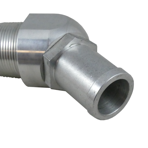 close up 2 of Perko Fuel Inlet Check Valve - NPTF Threaded, 45 Degree Hose Port, EPA Compliant