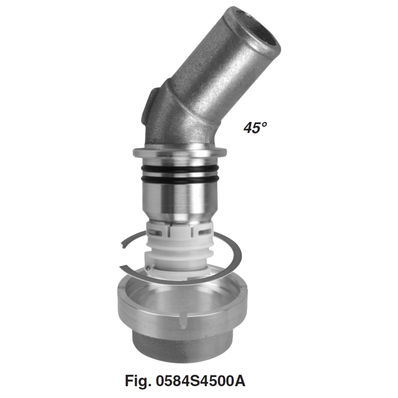Perko Swivel Fuel Inlet Check Valve - 45 Degree, EPA Compliant