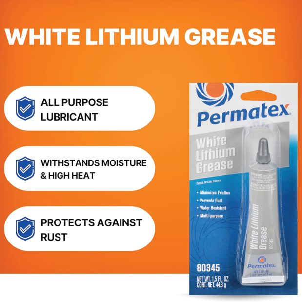 White Lithium Grease, 1.5 oz