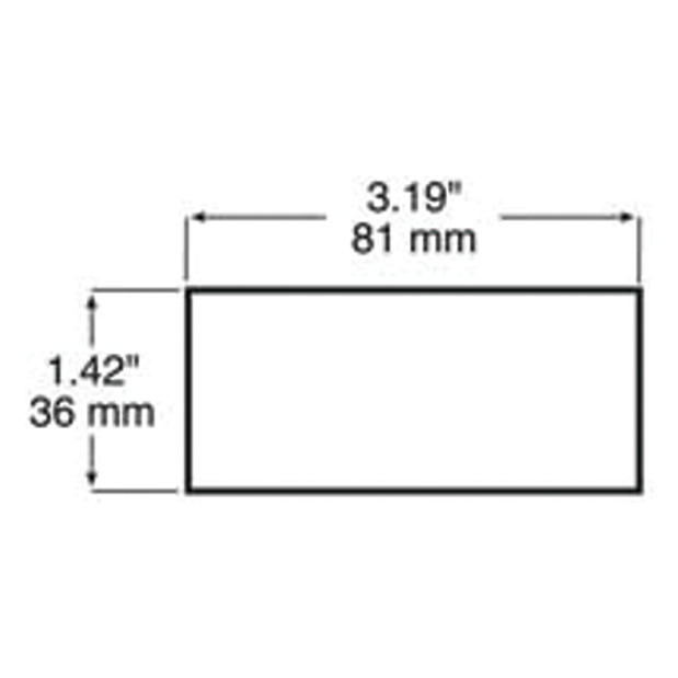 Quick-Mount Reflector - 3-1/8" x 1-3/8" 