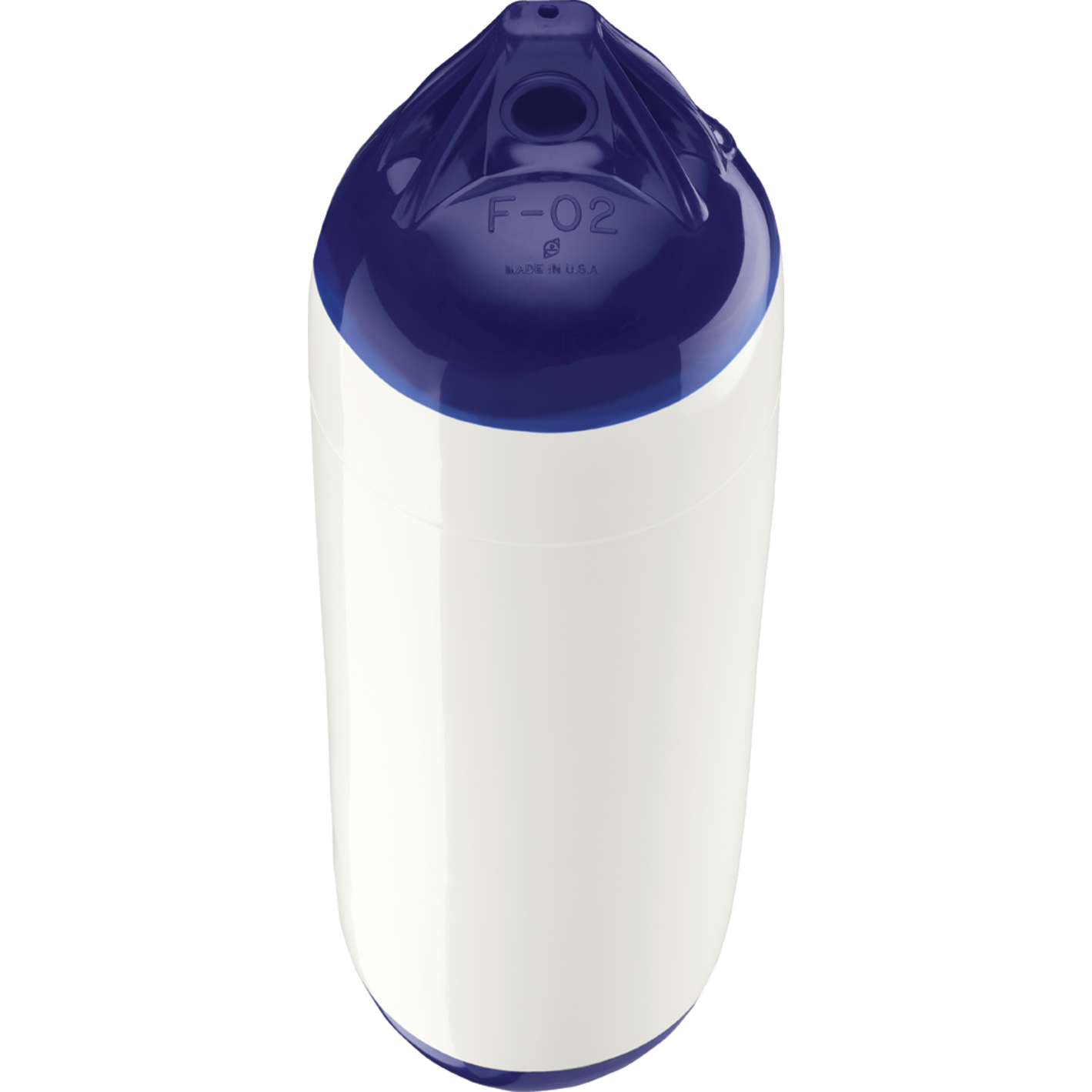 white full blue tips of Polyform US Polyform F-Series Boat Fenders
