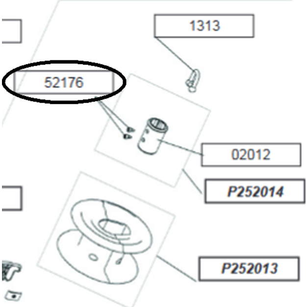 Shape Adapter SS Fixing Screw Diagram of Profurl Furlers Furler Extrusion Screws