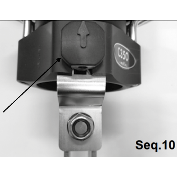 C350 Pin Locker Installed - w Arrow of Profurl Furlers Furler Drum Pinlock Sets