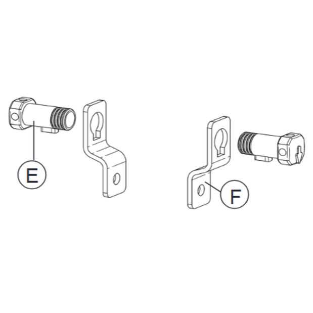 Pin Lockers with Short Link Plates - Before Being Locked of Profurl Furlers Furler Drum Pinlock Sets
