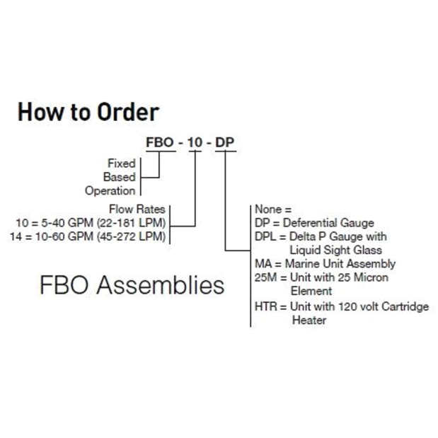 FBO-10 High Flow Fuel Filter/Water Separator - Industrial Series