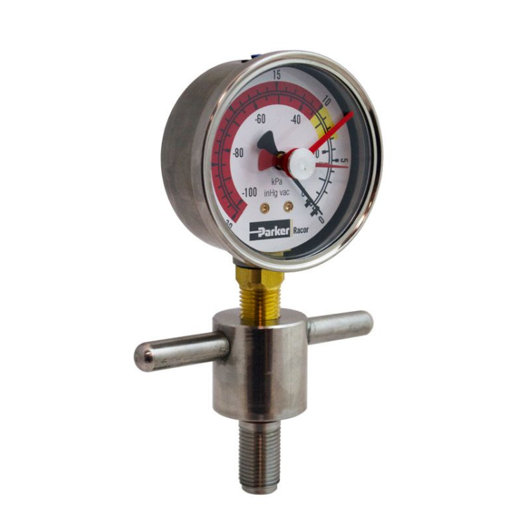 Racor Turbine Series Stainless Steel T-Handle Vacuum Gauge Kit