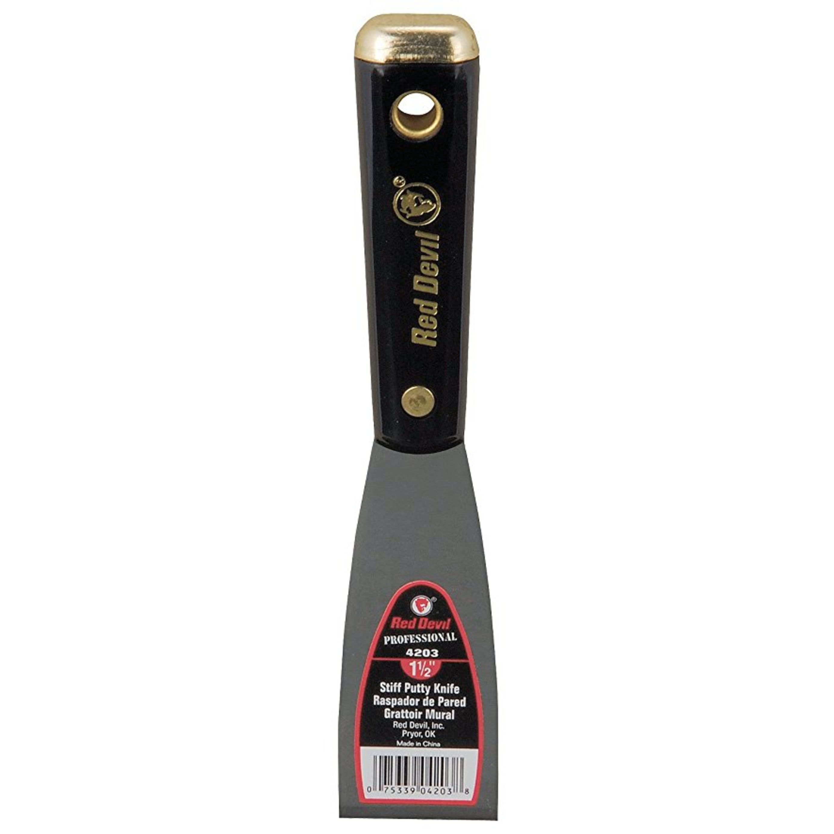 front view of Red Devil 1-1/2" Stiff Putty Knife