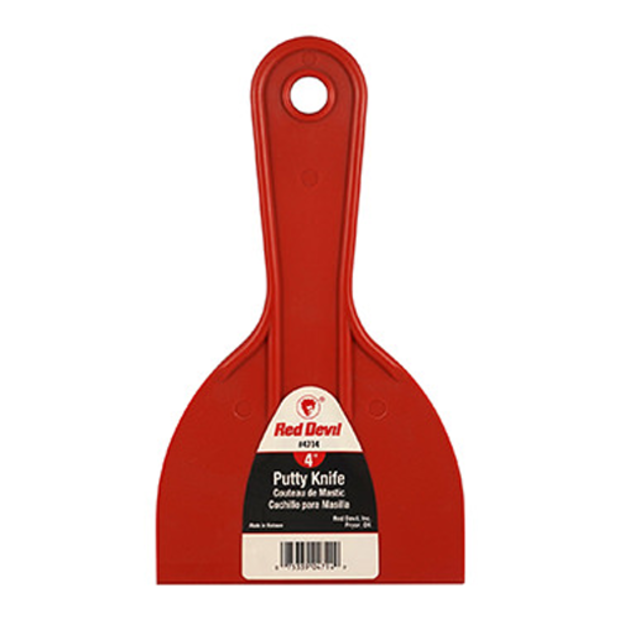 4714 of Red Devil 4" Plastic Putty Knife