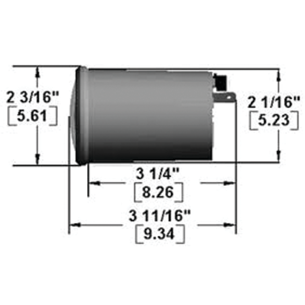 Dimensions of Ritchie Navigation Ritchie Sport - 2" Dial, Dash Mount
