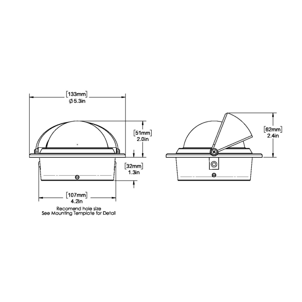 diagram of Ritchie Navigation Voyager Compass