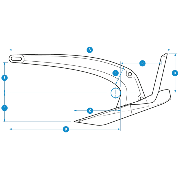 Rocna MK II Galvanized Steel Anchor