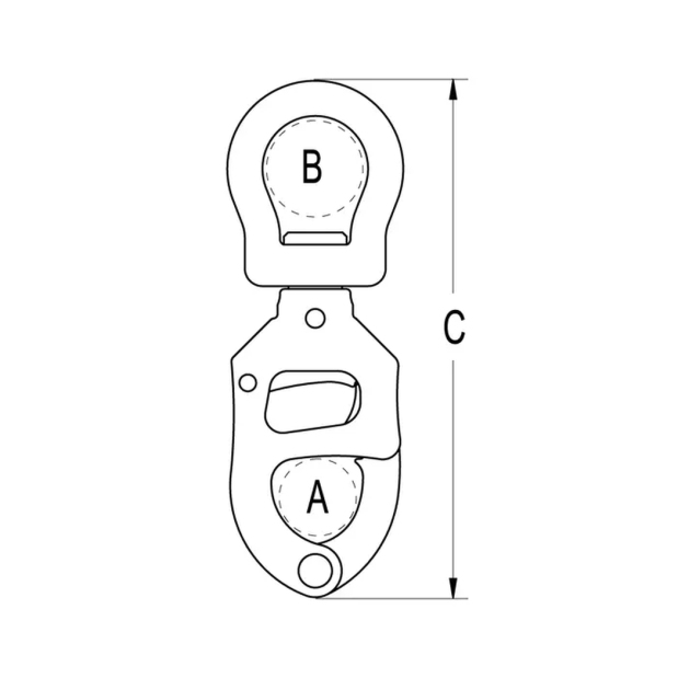 large bail triggersnap dimensions of Ronstan Triggersnap Snap Shackles - Large Bail