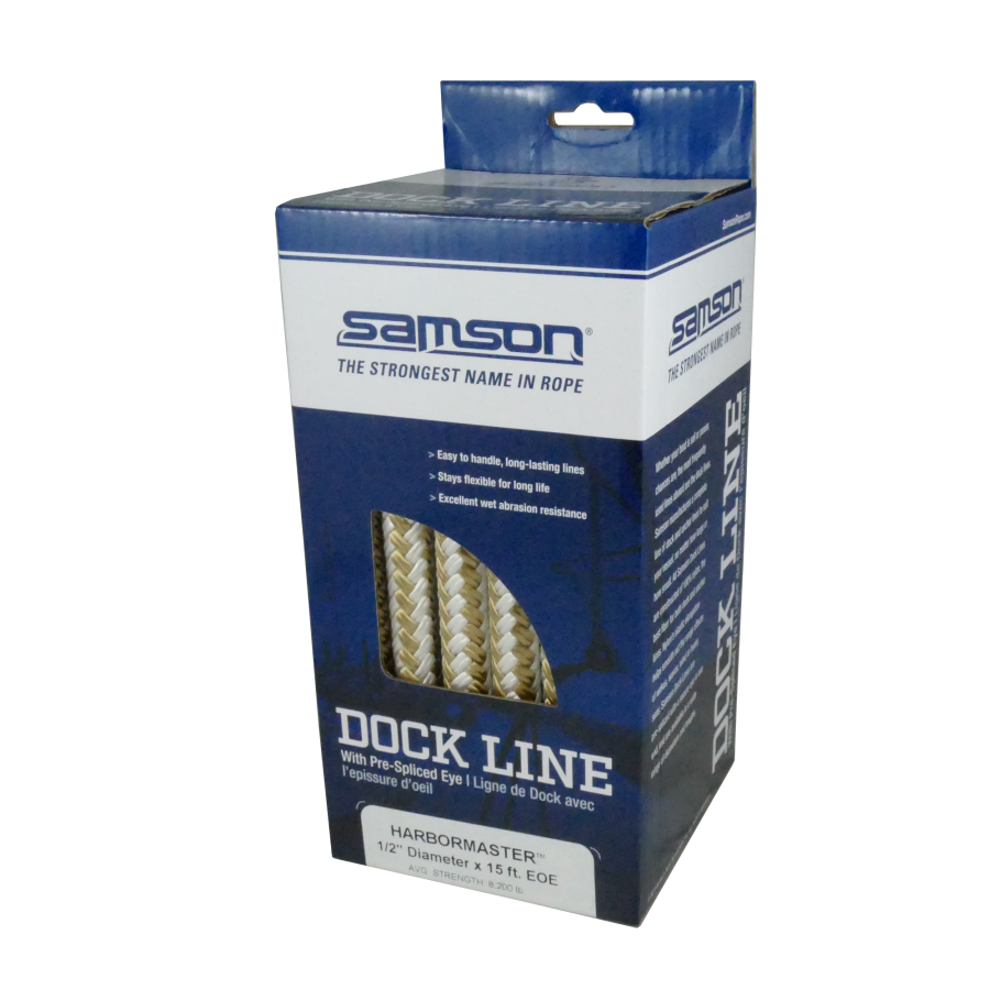 white gold in box of Samson Harbormaster Dock Line