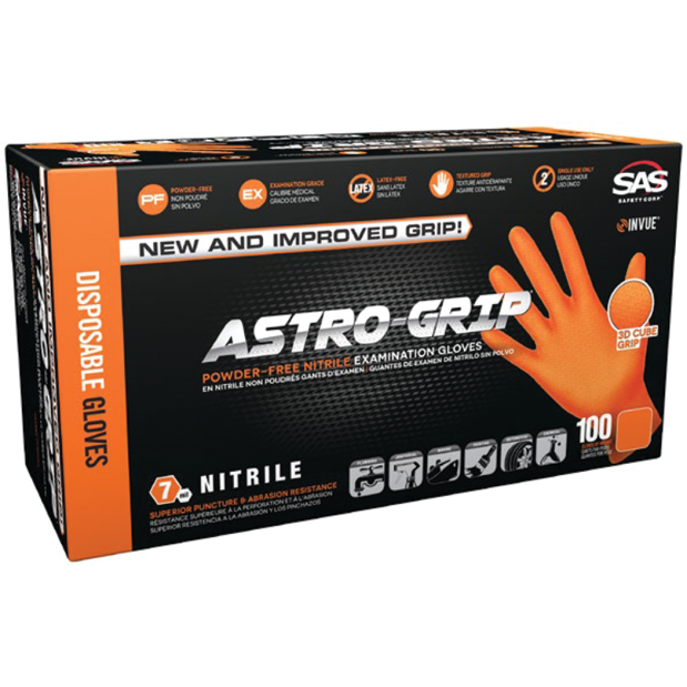 Astro-Grip 3D Cube 3D Nitrile Disposable Glove