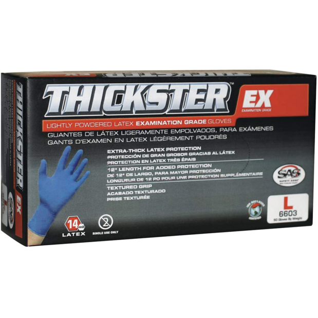 Thickster Ultra-Thick Latex Disposable Gloves - Powder free