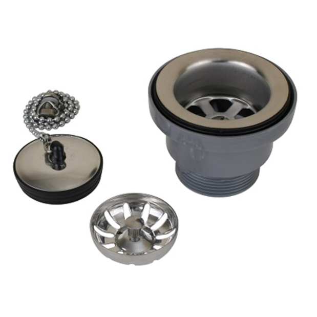 103131 of Scandvik 1-1/2" Threaded Sink Drain with Removable Basket