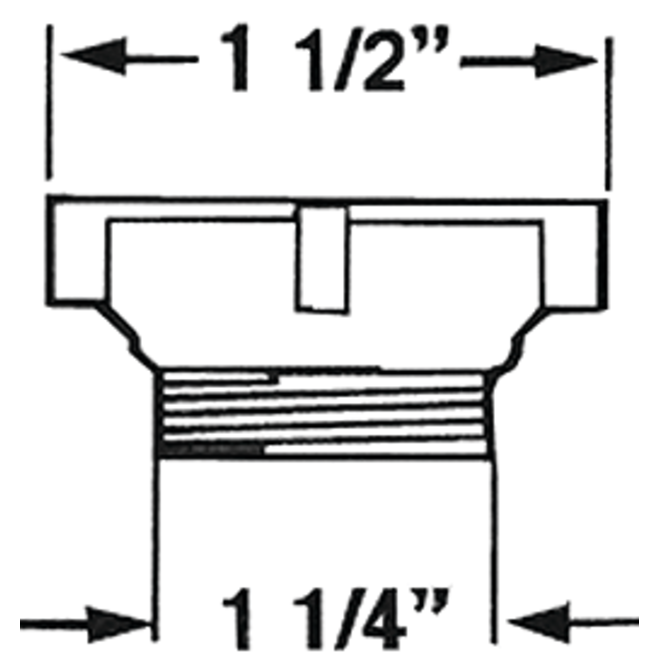 1-1/2" to 1-1/4" Adapter