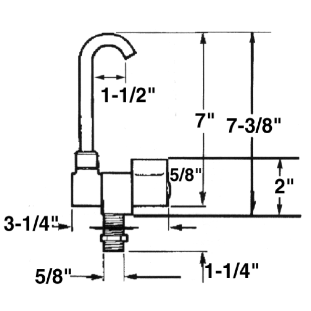 Compact Ceramic Tap with Swivel &amp; Folding Spout