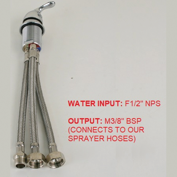 10500 Compact Single Lever Shower Mixer with Fittings