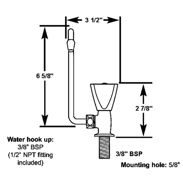 Tap with Folding Spout and Acrylic Knob