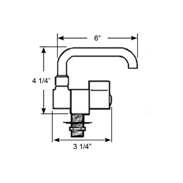 Folding Cold Water Tap with Low Folding Spout
