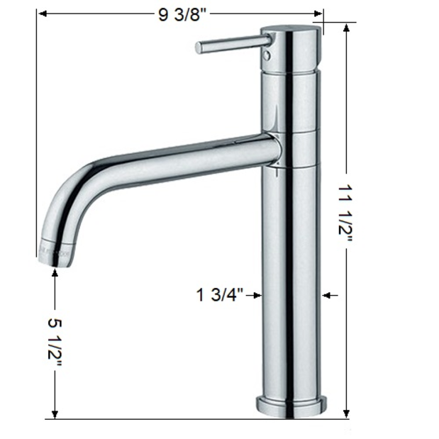 dia of Scandvik Minimalistic Basin Mixer