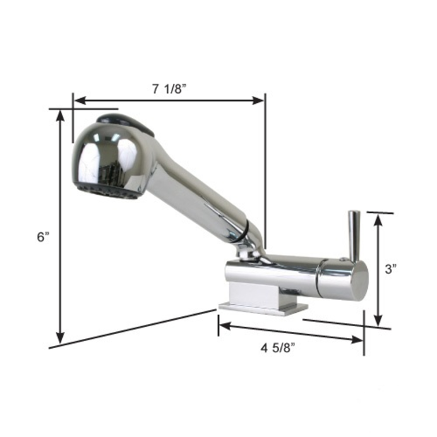 Minimalistic Combination Fixture with Chrome ABS Handle