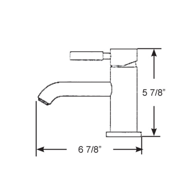 dia of Scandvik Nordic Single Lever Basin Mixer